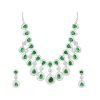 Kiara Emerald Zirconia Necklace Set