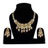 Vrishti Monalisa AD Zirconia Necklace Set-Peach