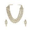 Ayushi 3 Layer Kundan Necklace Set