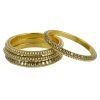 Niharika Pearl Studded Golden Bangles