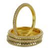 Niharika Pearl Studded Golden Bangles