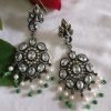Antriksh Stone Studded Oxidized Earrings