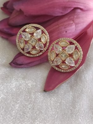 Classy Moissanite Ear Studs
