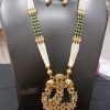 Rani Aadhya Gold plated Green Ethnic Jewellery Set