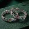 Aaliya American Diamond Bangles Multi Color