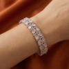 Aaliya American Diamond Bangles Pink