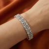 Aaliya American Diamond Bangles Silver