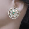 Madhuri Moissanite Stud Earrings
