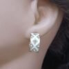 Vanya White Hoop Earrings