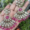 Miasha Magenta Chandelier Earrings