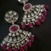 Miasha Magenta Chandelier Earrings