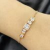 Elegant Gold Plated Stone Bracelet