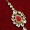 Reha Red Kundan Necklace Set