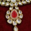 Reha Red Kundan Necklace Set