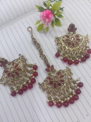Rashika Ruby Maangtika Set