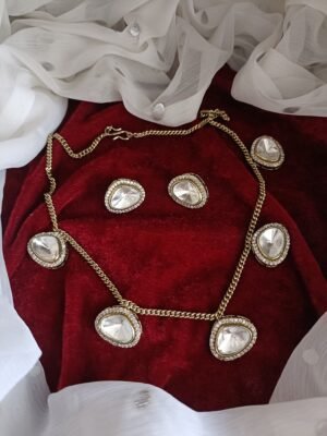 Mansi Moissanite Necklace Set