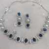 Bela Blue American diamond Necklace Set