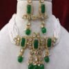 Aaisha Emerald Green Choker Necklace Set