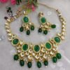 Isha Emerald Green Kundan Necklace Set