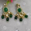 Isha Emerald Green Kundan Necklace Set
