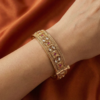 Aanvi Gold Plated Openable Ruby Bangles