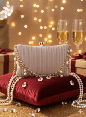 Moonlite Bloom Rosegold Clutch