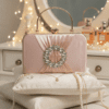 Luna Luxe Peach Clutch