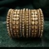 Raavi Golden Stone Bangles