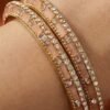 Pari Peach Zircon Bangles