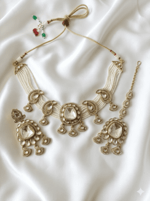 Heritage Paisley Polki Choker Set