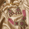 The Aarya Square Kundan & Blush Pearl Set