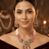 The Aarya Square Kundan & Blush Pearl Set
