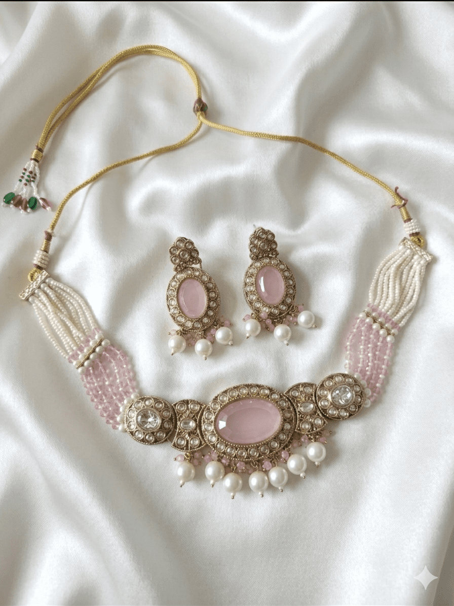 Blush Harmony Necklace Set