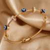 Gold Plated Evil Eye Bracelate