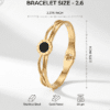 Anti Tarnish Roman Numeral Gold Plated Bracelet