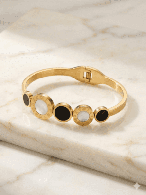 Anti Tarnish Gold Plated Circle Bracelet