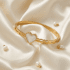 Anti Tarnish Gold Plated MOP Heart Bracelet