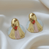 Aura Trinity Fan Drop Earrings