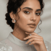 Aura Trinity Fan Drop Earrings