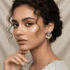 Candy Luxe Oval Blue Stud Earrings