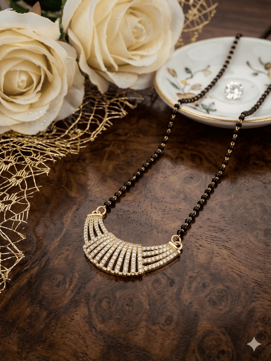 Celeste Arc CZ Mangalsutra