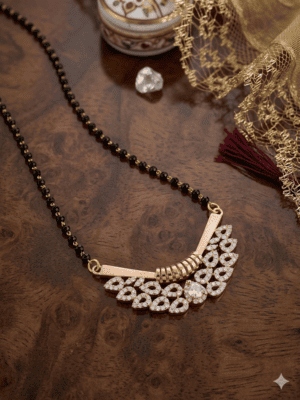 Royal Petal CZ Mangalsutra