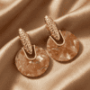 Ivory Rose Luxe Drop Earrings