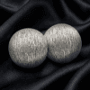 Silver Eclipse Stud Earrings