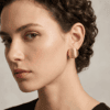 Golden Eclipse Stud Earrings