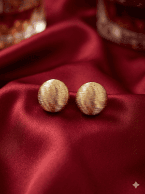 Golden Eclipse Stud Earrings