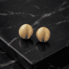 Golden Eclipse Stud Earrings