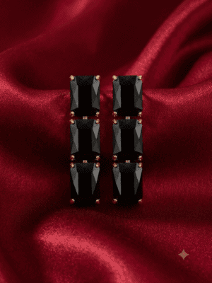 Black Majesty Drop Earrings