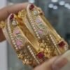 Royal Kundan Pearlwork Designer Bangles